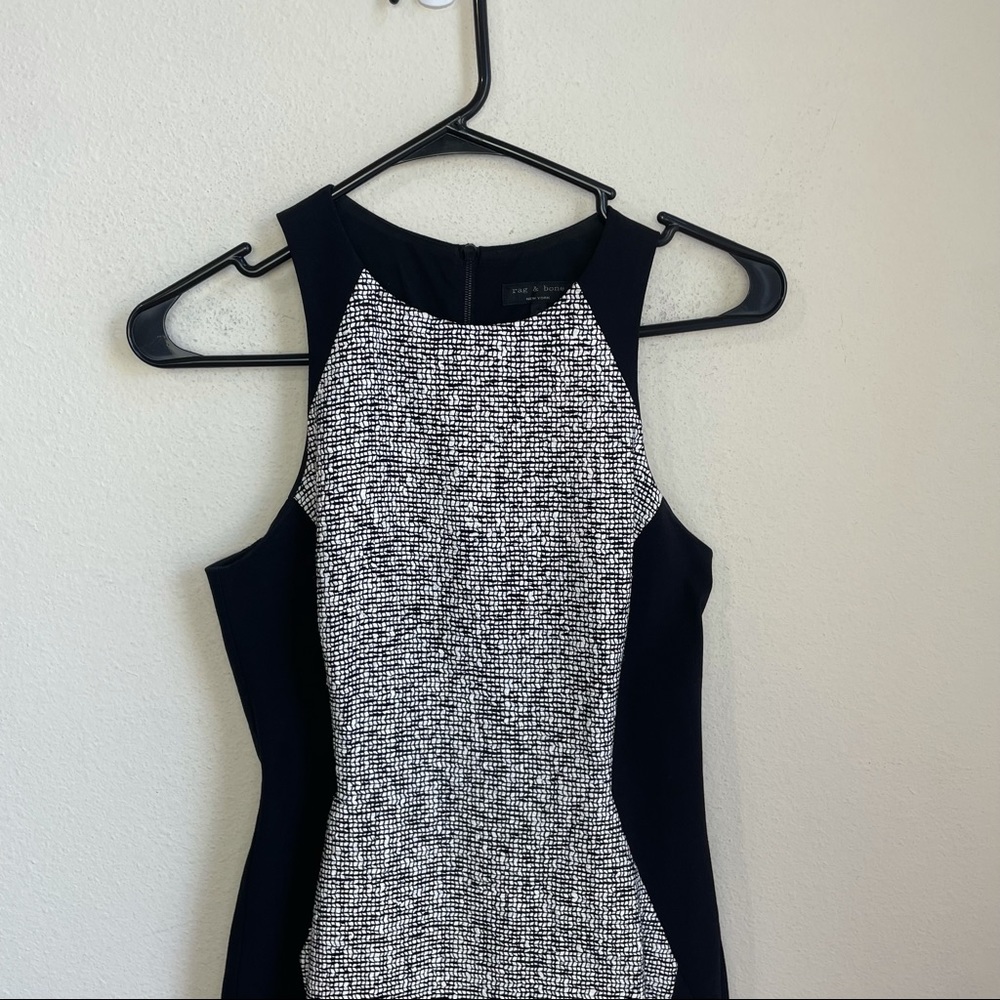 Rag & Bone Tweed Color-Block Illusion Dress - image 3